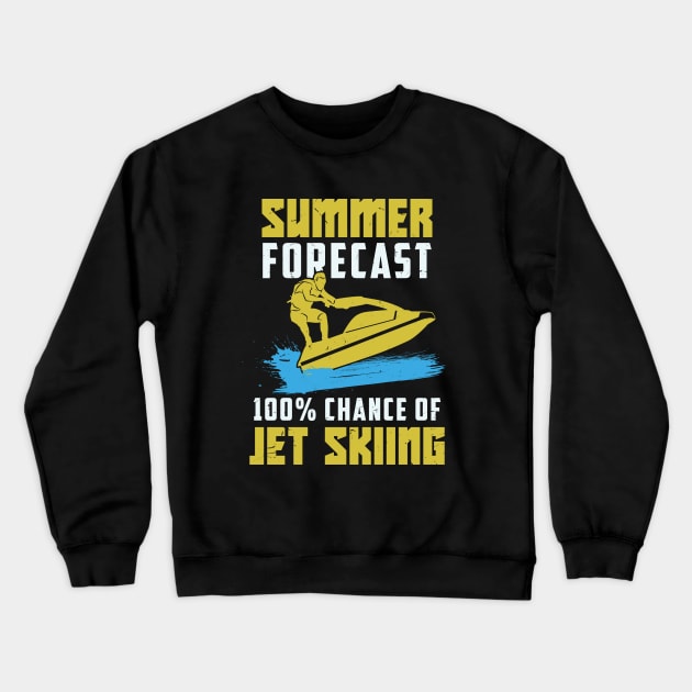 Funny Jet Ski Skiing Jetski Riding Gift Crewneck Sweatshirt by Dolde08